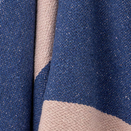 Cadeo Throw, Blue, Recycled Cotton