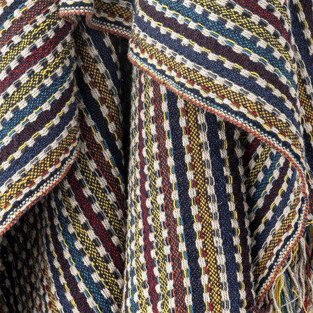 Lazzario Throw, Blue, Recycled Cotton
