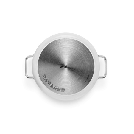 Garnek z powłoką ceramiczną Slip-Let® Eva Trio WHITE LINE biały 3.8 l