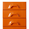 Chest of 8 drawers, tangerine