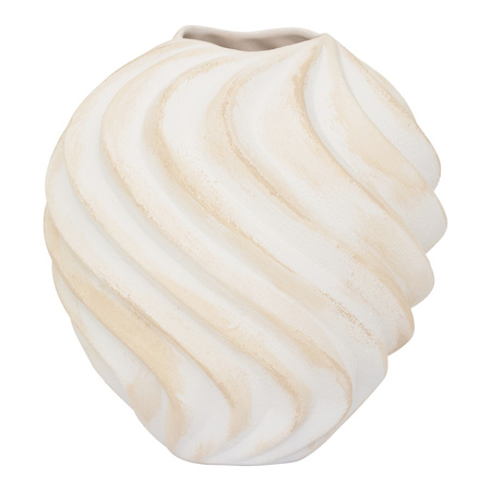 Wazon UNC RIBBED beżowy