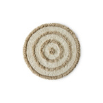 Round bath mat cream (80x80cm)
