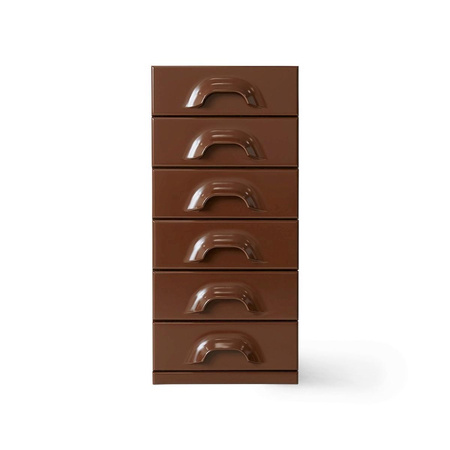 Chest of 6 drawers, chocolate