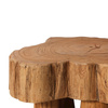 Log wooden stool