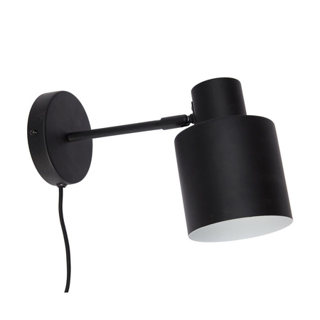 Klasyczna lampa ścienna Hübsch czarna