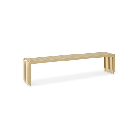 Ławka HKLIVING SLATTED żółta rozmiar 160 cm