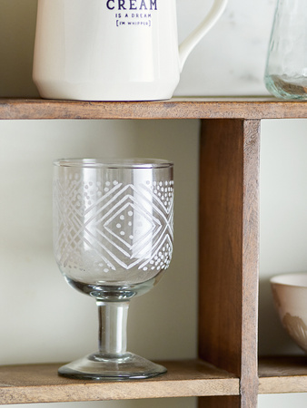 Kiyomi Wine Glass, Clear, Recycled Glass