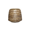 Ceramic flowerpot HÜBSCH CAPRI beige size M
