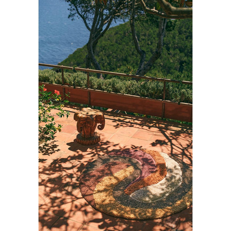 Round tufted rug melange (150x150cm)