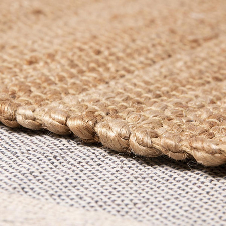 Round woven hemp rug (250x250cm)