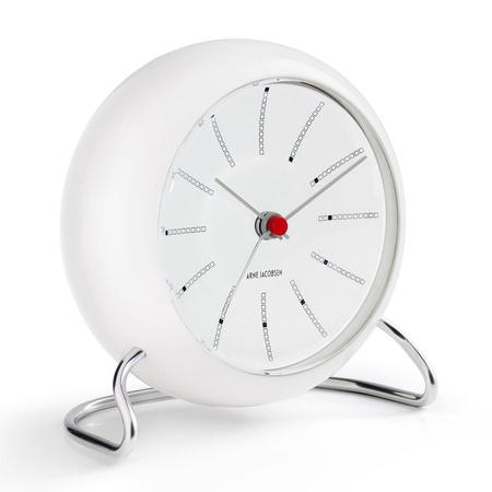 Bankers Table clock Ø11 cm white