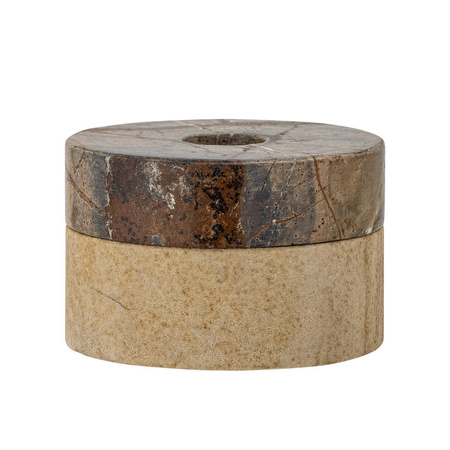 Dalin Votive & Candle Holder, Brown, Sandstone
