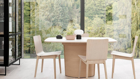 Dining table #116 SKOVBY brown black