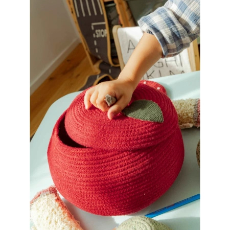 Kosz Lorena Canals APPLE czerwony