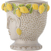 Limone Flowerpot, Yellow, Stoneware