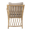 Belluce Lounge Chair w/Stool, Nature, Polyrattan