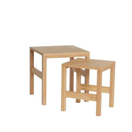 Puzzle Side Table Natural (set of 2)