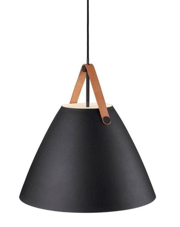 NORDLUX STRAP black pendant lamp, size 48 cm