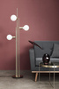 Lampa podłogowa Hűbsch z żarówką mosiężna