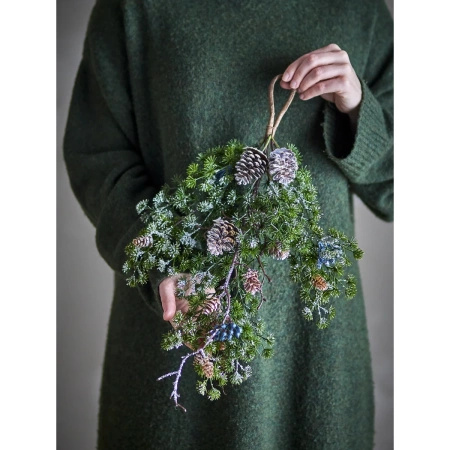 Dekoracja Bloomingville CEDAR zielona