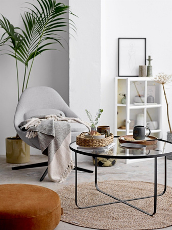 Sefanit Throw, Grey, Recycled Cotton