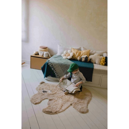 Dywan bawełniany Lorena Canals ANIMAL RUGS beżowy 122 x 120 cm