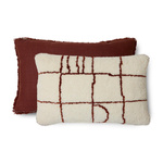 Poduszka hkliving WOOLEN brązowa rozmiar 60x40 cm