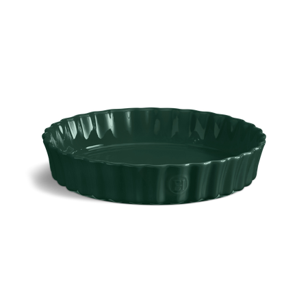 Głębokie naczynie do tarty EMILE HENRY 28 cm zielone