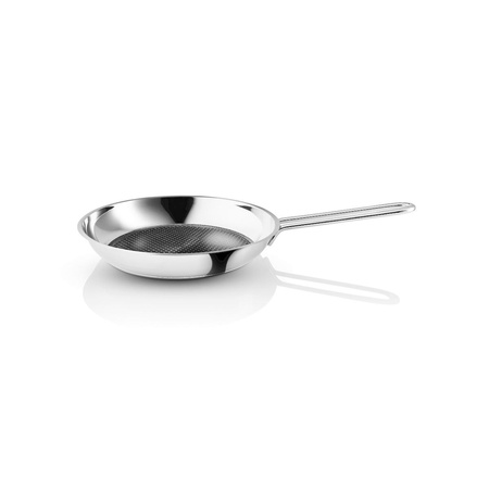 Patelnia ze stali nierdzewnej z powłoką ceramiczną Slip-Let® Eva Trio STAINLESS STEEL srebrna rozmiar M