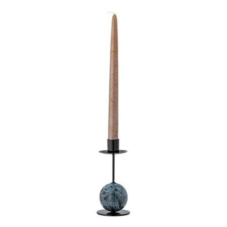 Jayda Candle Holder, Blue, Iron