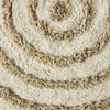 Round bath mat cream (120x120cm)