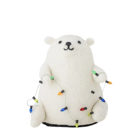 Wally Deco w/Light, White, Wool