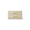 Chest of 2 drawers, cream