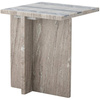 Clea Side Table, Brown, Marble