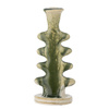 Cole Candle Holder, Green, Stoneware