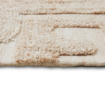 Tufted rug limestone (160x230cm)