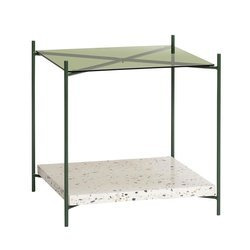 Stolik pomocniczy Hübsch TERRAZZO zielony