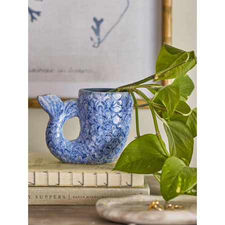 Ariella Vase, Blue, Stoneware