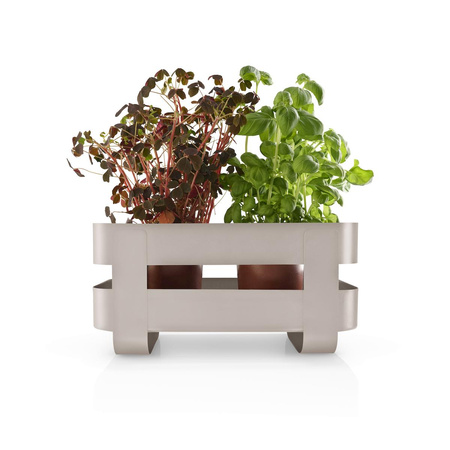Self-watering herb organiser steel Sand