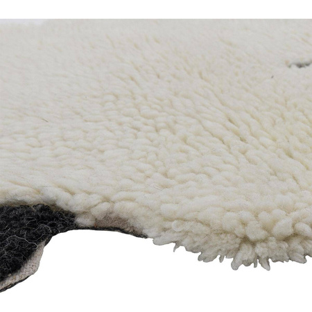 Dolly Rug, White, Wool