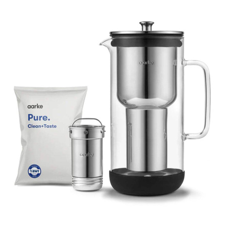 Dzbanek filtrujący AARKE 1.8 l srebrny,transparentny