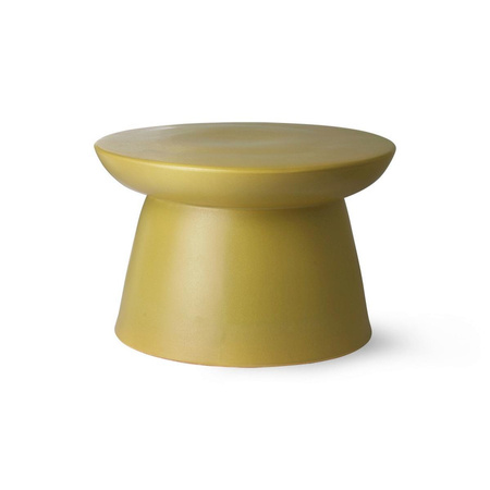 Earthenware side table XL, green