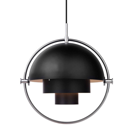 GUBI Multi-Lite L black and silver pendant lamp