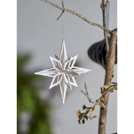 Chue Ornament, Silver, Plastic