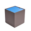 Vault Side Table/Storage Box Brown/Blue