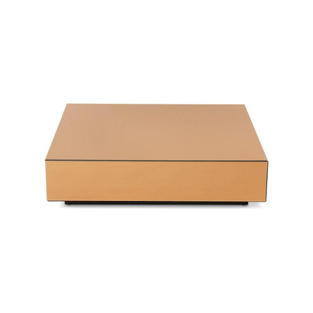 Mirror block coffee table smokey brown (80x55cm)