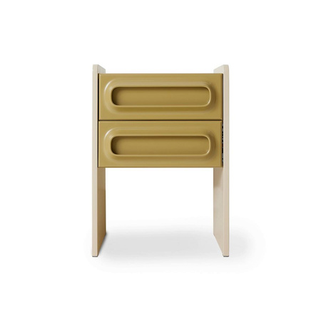 Space nightstand, sage/cream