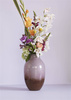 HÜBSCH ROSE multicolour glass vase