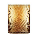 Glass vase HÜBSCH AMBER yellow