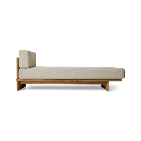 Leżanka ogrodowa z drewna tekowego hkliving TEAK naturalna